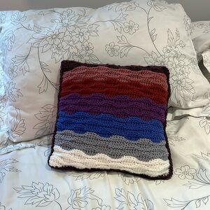Hand made one of a kind Crochet pillow